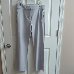 RHONE NWT Double Bonded Trouser Light Gray Women's Boot Cut Size 8